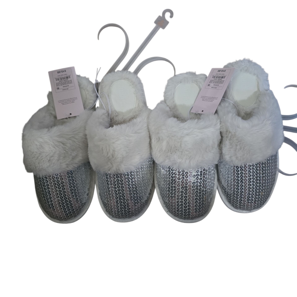Auden Silver Sequin Women's Slippers